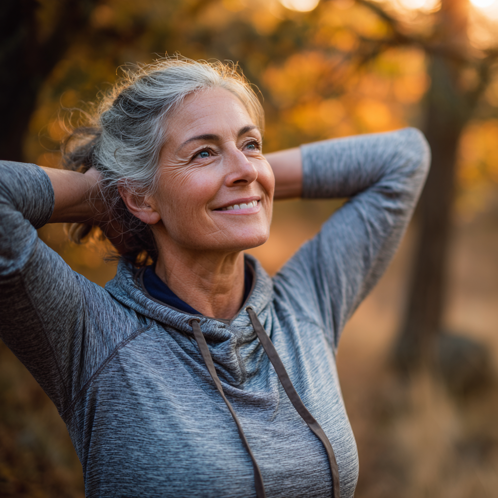 Energetic Slovak man in his forties demonstrating proper posture and movement patterns during functional training session